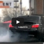 BMW M5 BURNING RUBBER