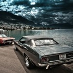 Two muscle cars