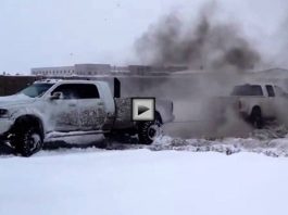 ford vs dodge tug of war