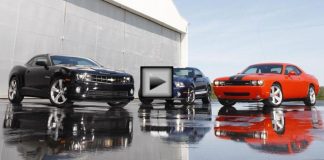 american muscle car test camaro mustang challenger
