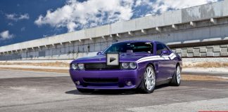 dodge challenger rt custom on vossen wheels