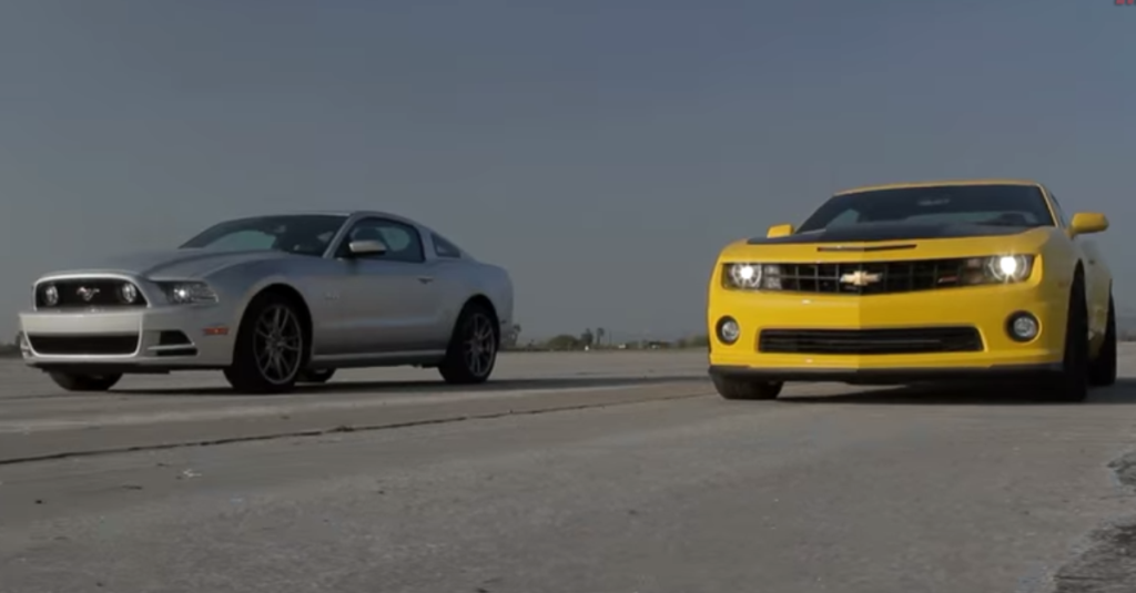 Chevy camaro ss vs ford mustang gt premium #6