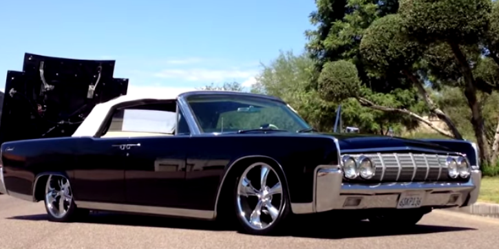 JET BLACK 1964 LINCOLN CONTINENTAL AMERICAN CLASSIC CARS