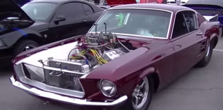 ProSreet 1967 Ford Mustang Fastback American muscle car
