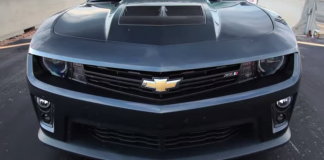 The 700 HP Hennessey Camaro ZL1 american muscle car