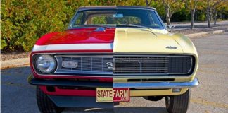 1968 state farm chevrolet camaro muscle car