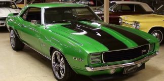 1969 chevrolet camaro z28 muscle car