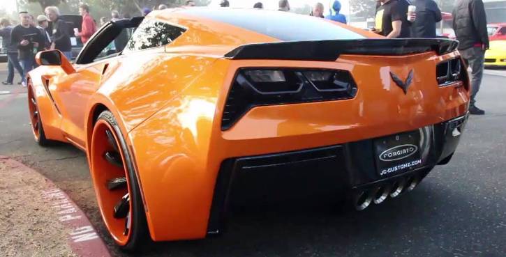 custom chevrolet corvette c7 wide body sports car hot cars