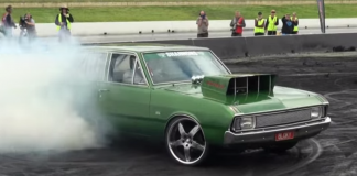 dodge valiant mopar muscle car burnout