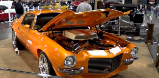 1971 chevy Camaro Creamsicle custom built muscle car