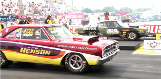 Mopar HEMI Challenge at 2014 NHRA U.S. Nationals muscle cars