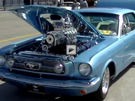 super blown 1966 ford mustang pro street muscle car