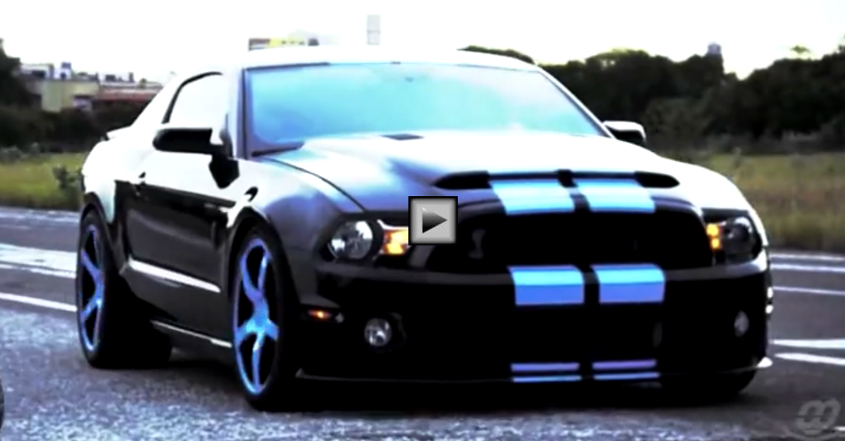 supercharged ford mustang gt500 black mamba burnouts and donuts