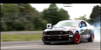 american muscle mustang drifting