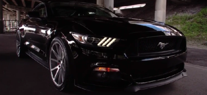 2015 ford mustang gt on vossen wheels