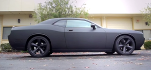 Flat Black Dodge Challenger 