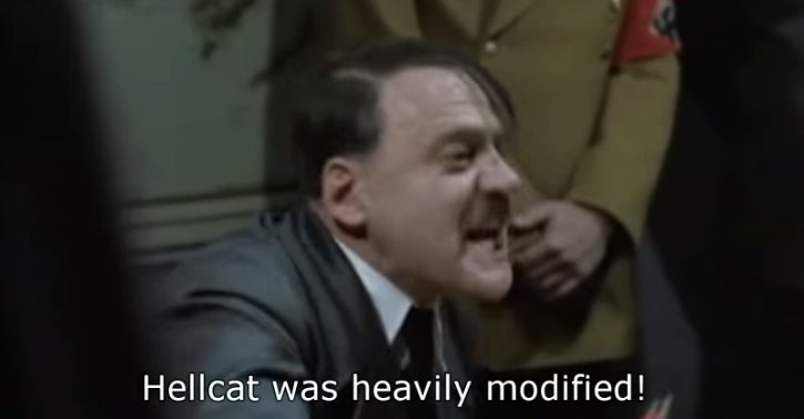hitler mad on the dodge charger helcat