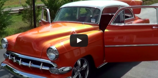 1954 chevy two door post car street rod
