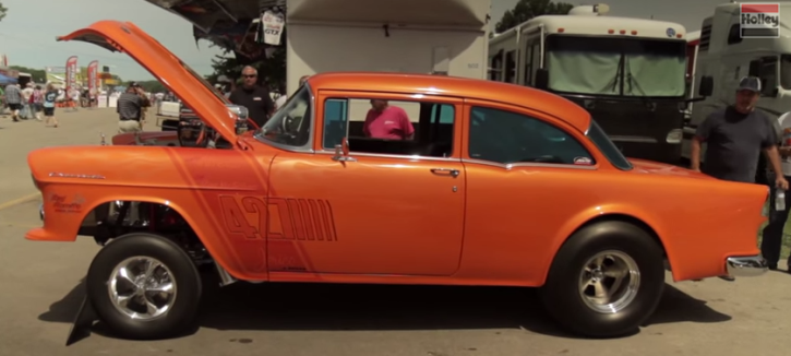 1955 chevy gasser orange krate