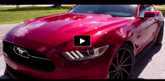 2015 mustang gt on vossen wheels