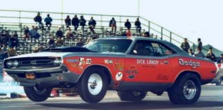 dick landy 1971 dodge challenger drag car