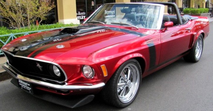 ford mustang convertible muscle car