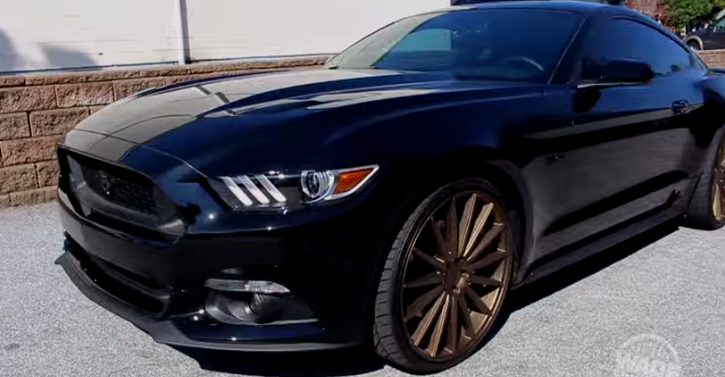 custom 2015 ford mustang on hot cars