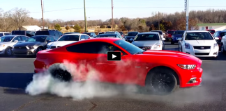2015 ford mustang gt burnout