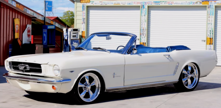 1965 ford mustang convertible resto-mod on hot cars