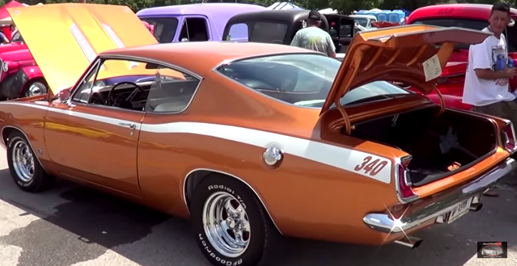 gold 1967 plymouth barracuda on hot cars