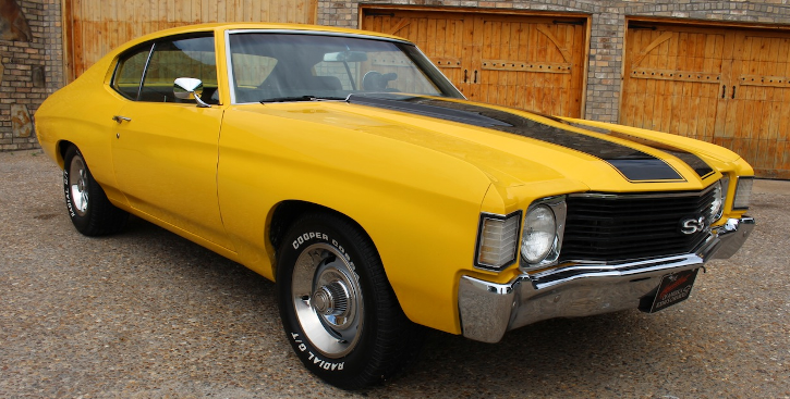 yellow 1972 chevy chevelle ss 350 on hot cars