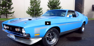 grabber blue 1971 mustang mach 1 review and test drive