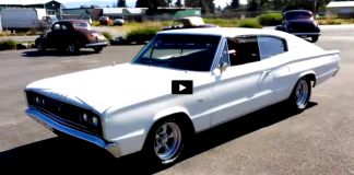 restored 1966 dodge charger big block in white