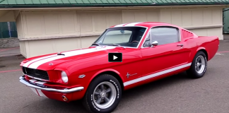 red 1966 ford mustang fastback 289 review