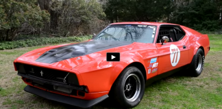 1971 ford mustang mach 1 boss 351 race car