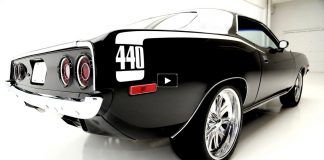 black 1973 plymouth cuda 440 on hot cars