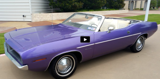 plum crazy purple 1970 plymouth barracuda 318 convertible