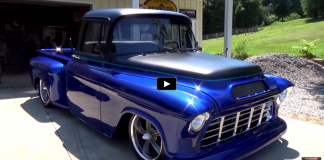 custom 1955 chevy pick up truck