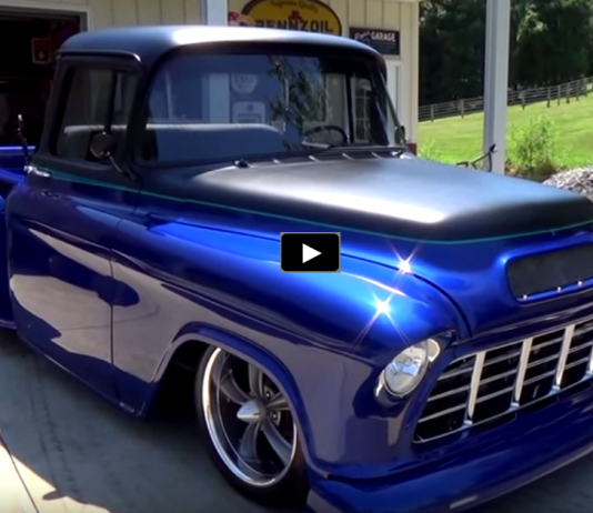 custom 1955 chevy pick up truck