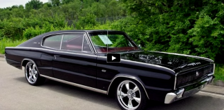 black 1966 dodge hemi charger fastback review