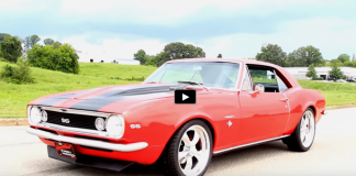 rally red 1967 chevy camaro 350 restomod
