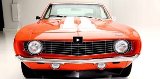 orange 1969 chevy yenko camaro tribute