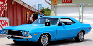 bright blue 1972 dodge challenger 340 rallye