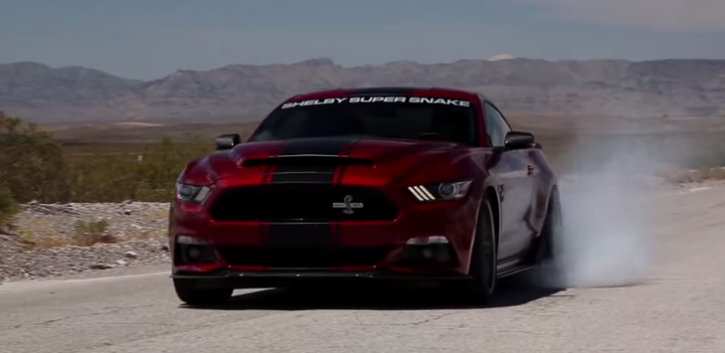 new 2015 mustang shelby super snake in action