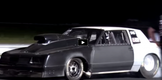 big block nitrous chevy monte carlo no prep race