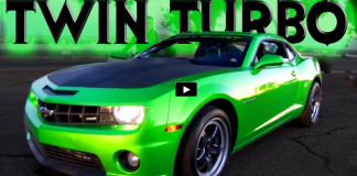 twin turbo chevy camaro street racing
