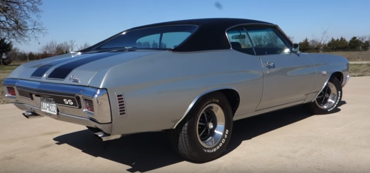 silver 1970 chevy chevelle ss 454