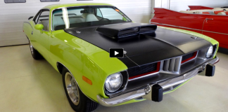 sublime green 1973 plymouth barracuda 528 hemi