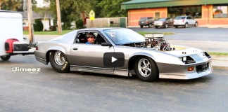 nitrous 1985 chevy camaro big block at drag week
