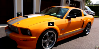 rare orange 2008 shelby mustang gt-c review
